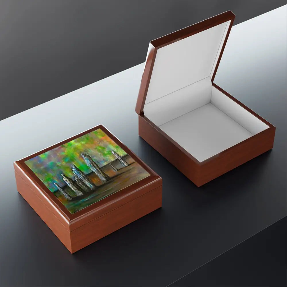 Callanish Northern Lights Art Jewellery Box