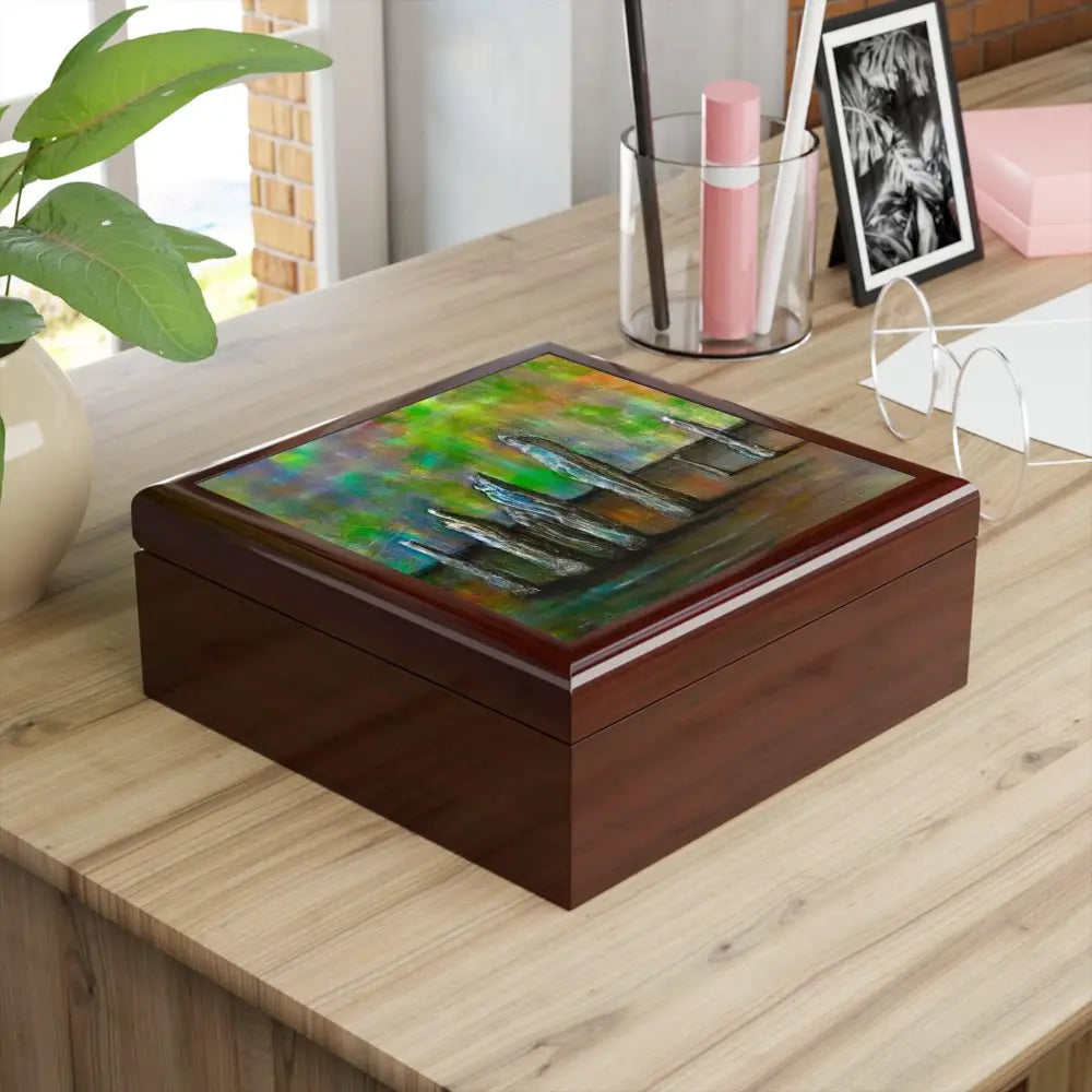 Callanish Northern Lights Art Jewellery Box