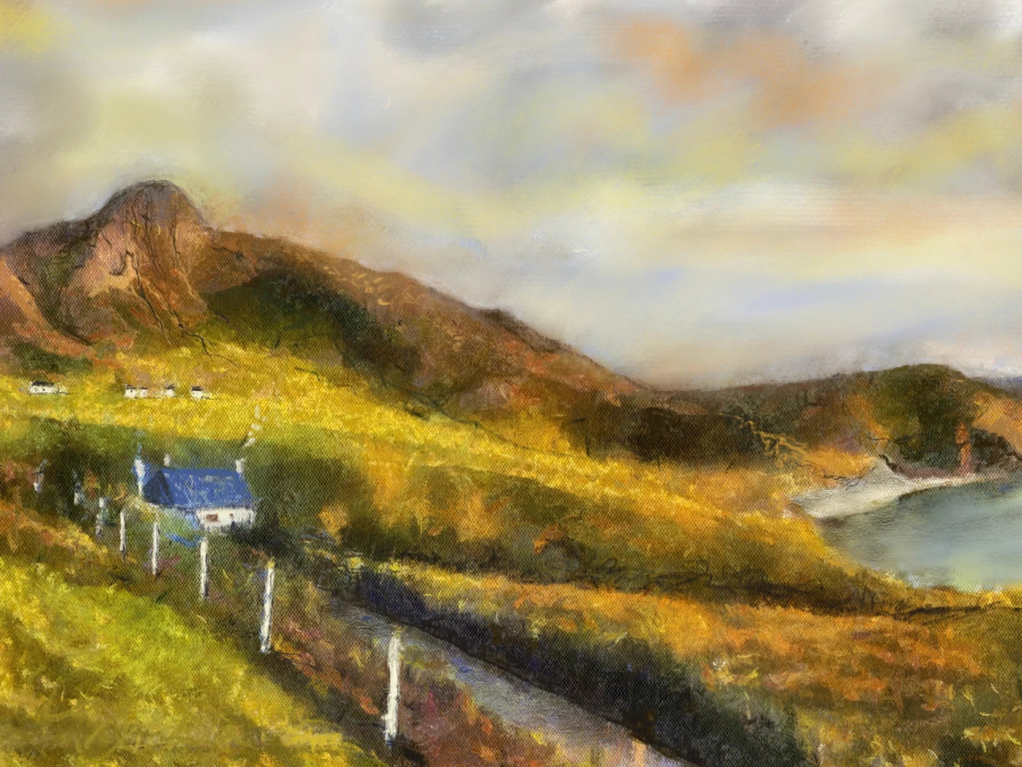 Coldbackie - Commission Scottish Artist Paintings Highlands & Lowlands Art Gallery Scotland Coastal Landscape Painting