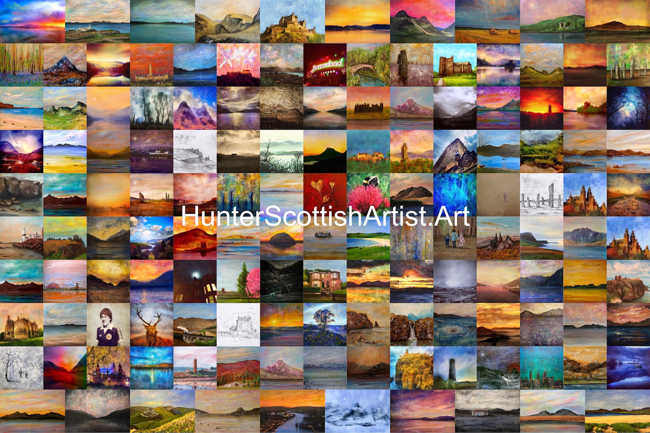 Commission original landscape paintings of Scotland by Scottish Artist Kevin Hunter