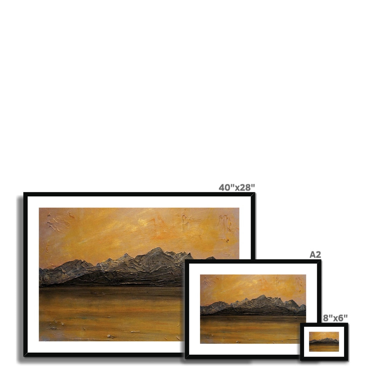 Cuillin Sunset Framed & Mounted Print