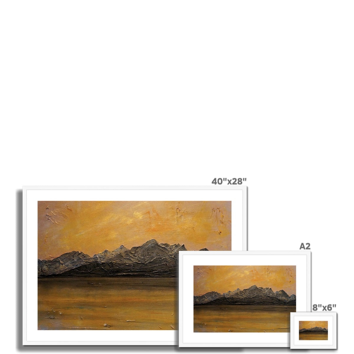 Cuillin Sunset Framed & Mounted Print