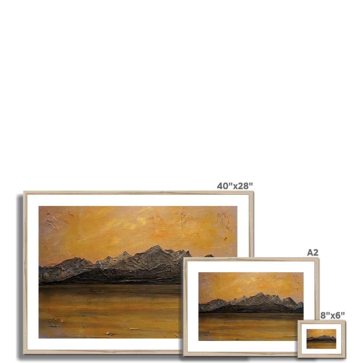 Cuillin Sunset Framed & Mounted Print