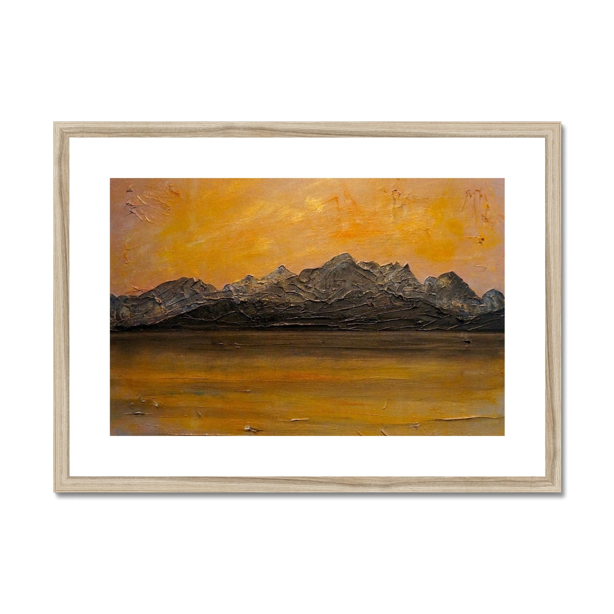Cuillin Sunset Framed & Mounted Print