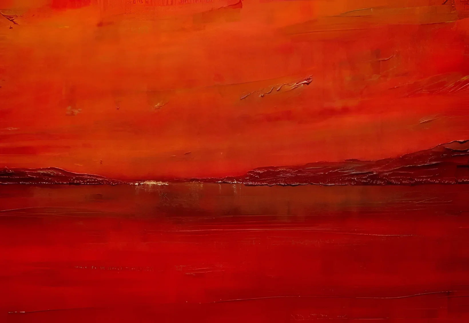Deep Loch Lomond Sunset Original Painting - Scottish Artist Lochs & Mountains Art Gallery Scotland