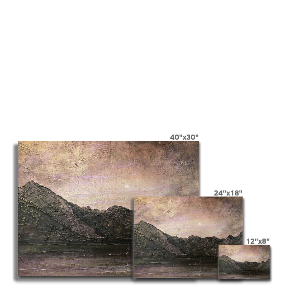 Dubh Ridge Moonlight Canvas