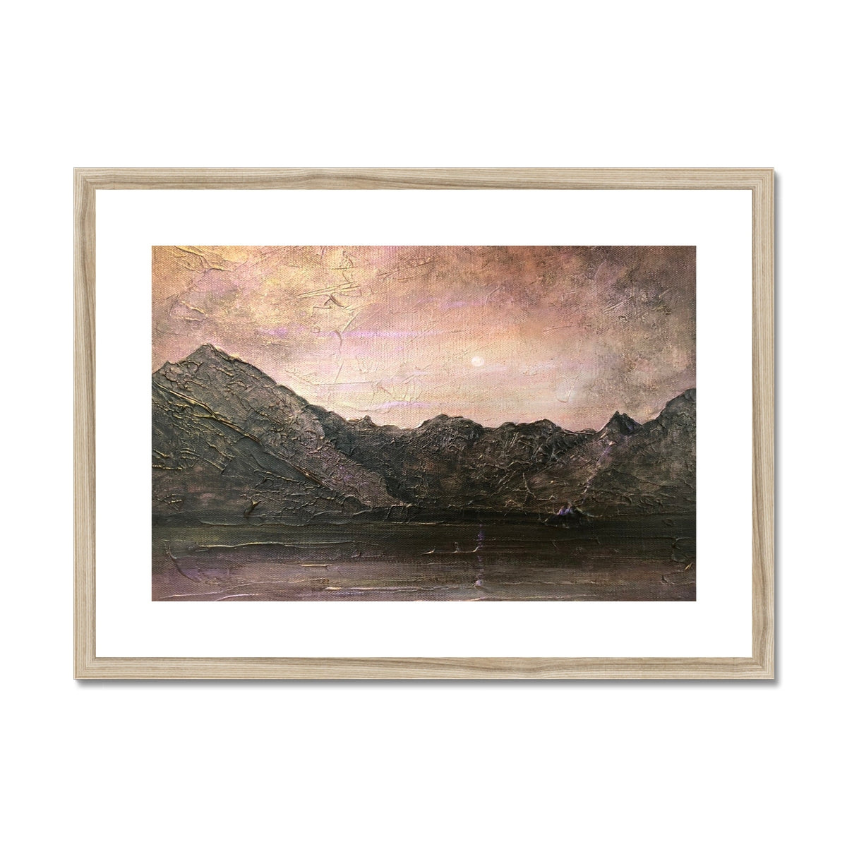 Dubh Ridge Moonlight Framed & Mounted Print