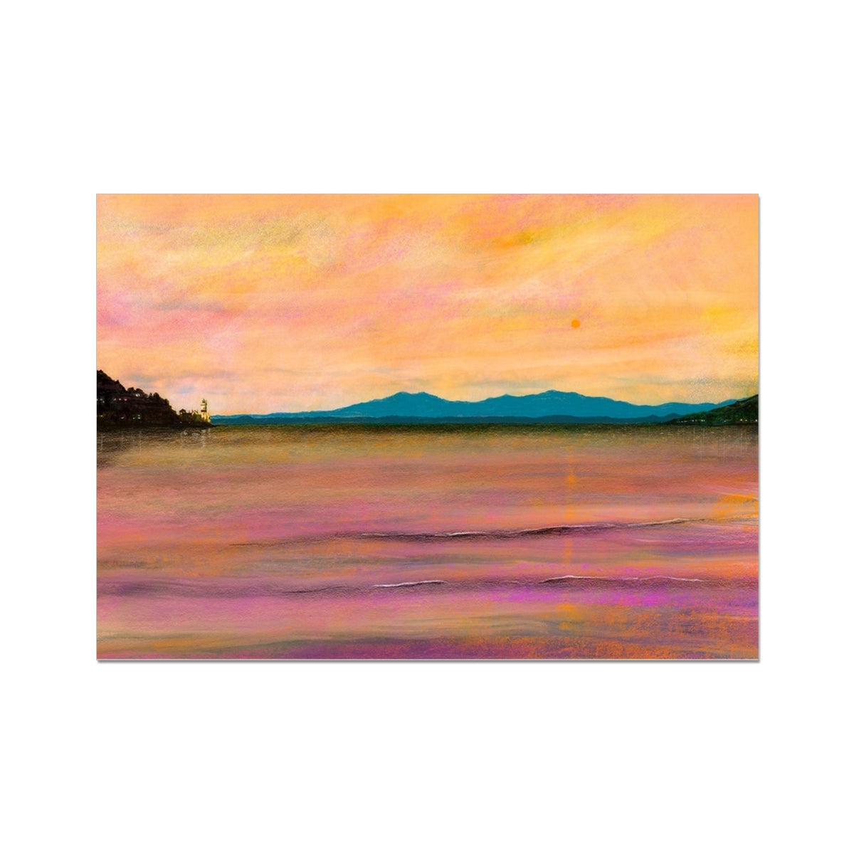 Dusk Over Arran & The Cloch Fine Art Print