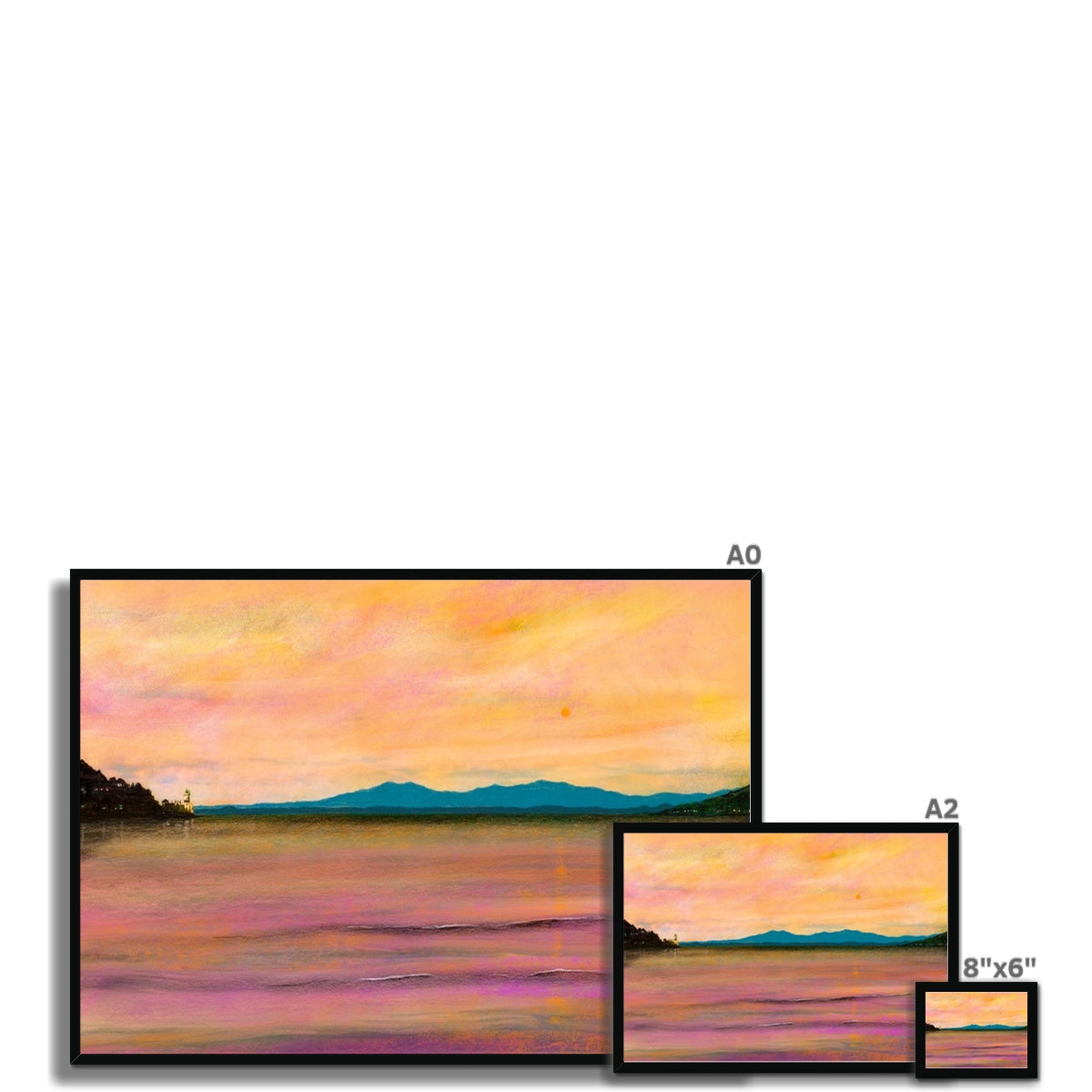 Dusk Over Arran & The Cloch Framed Print
