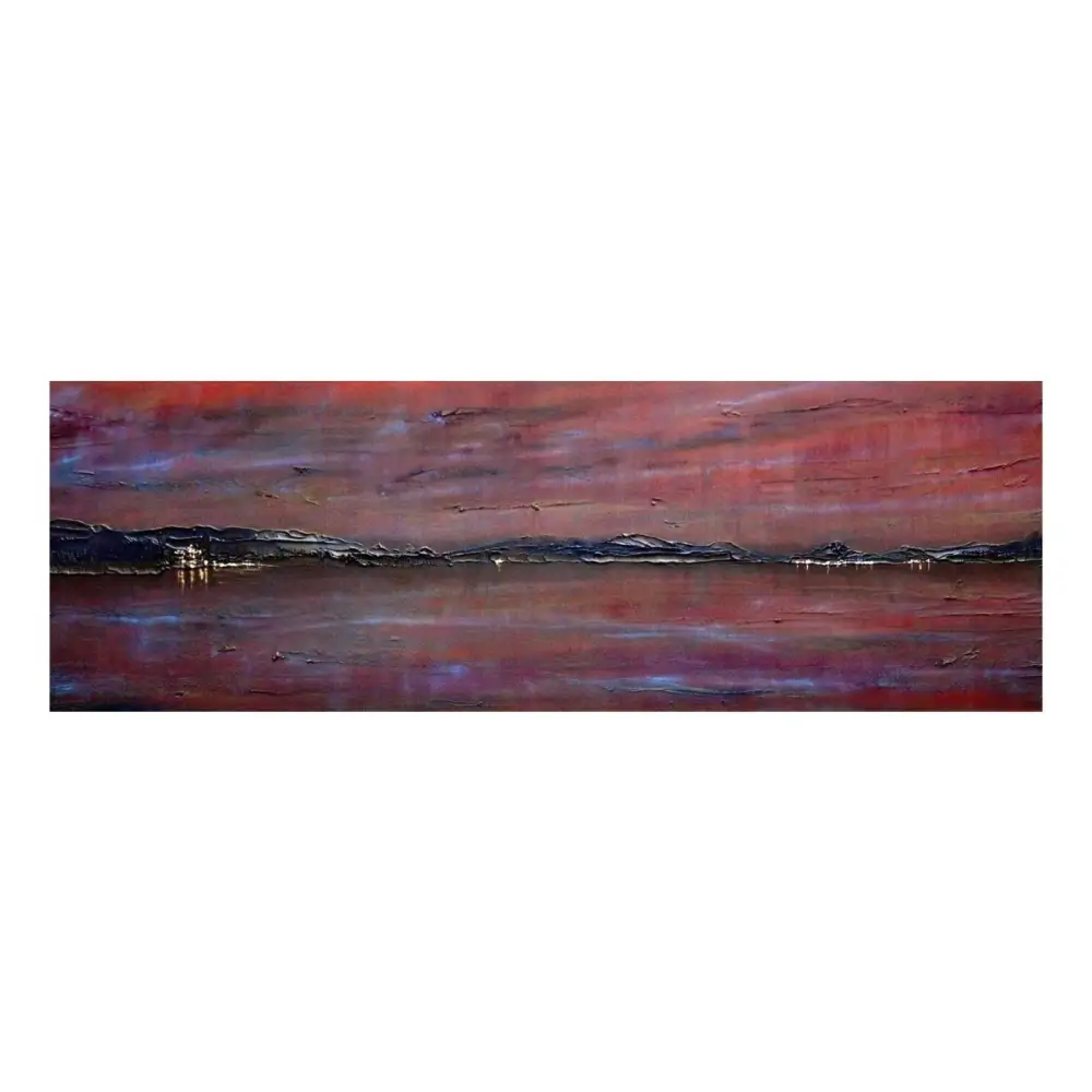 Dusk Sailing On Loch Lomond - Scottish Panoramic Art - Lochs & Mountains Gallery Scotland