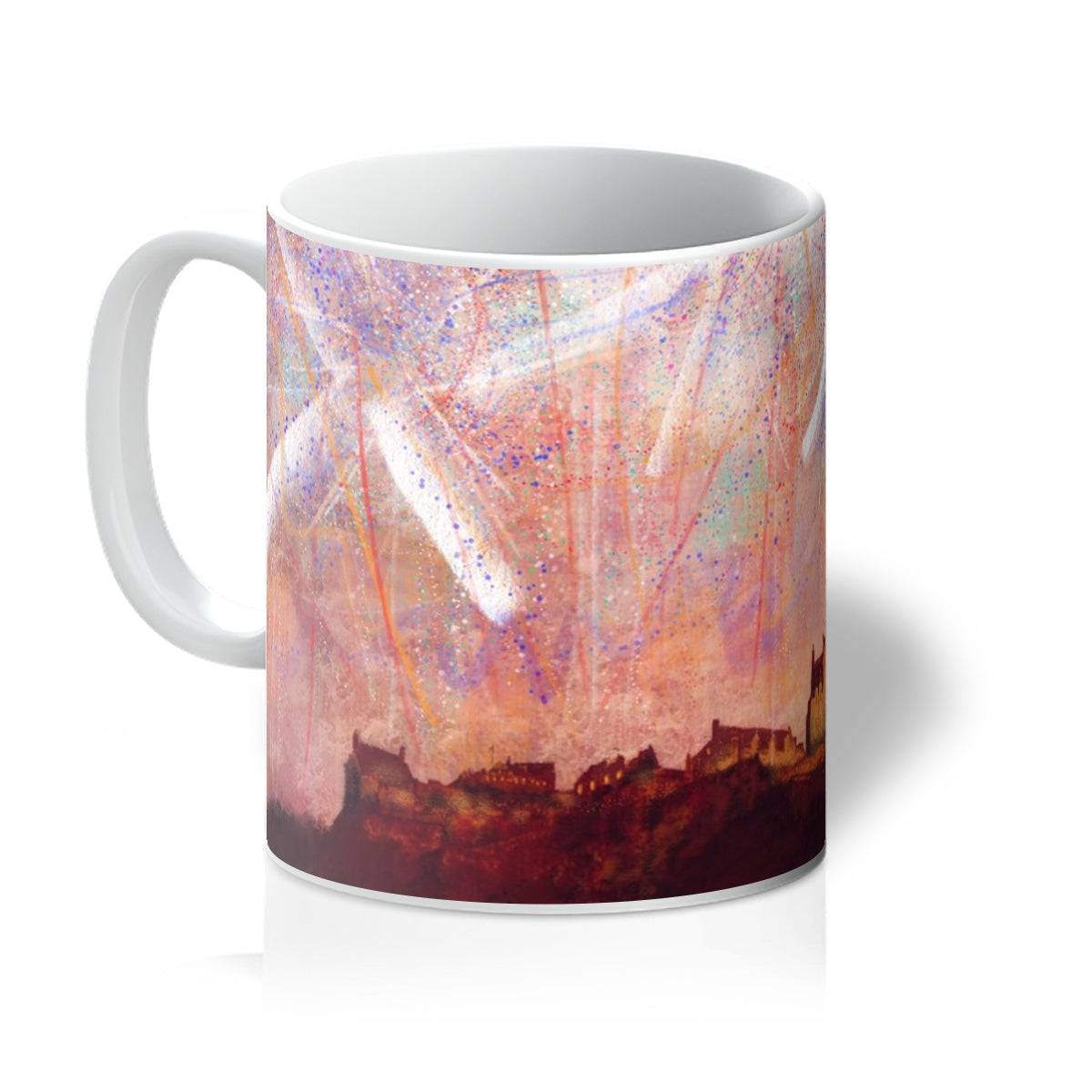 Edinburgh Castle Fireworks Art Gifts Ceramic Mug