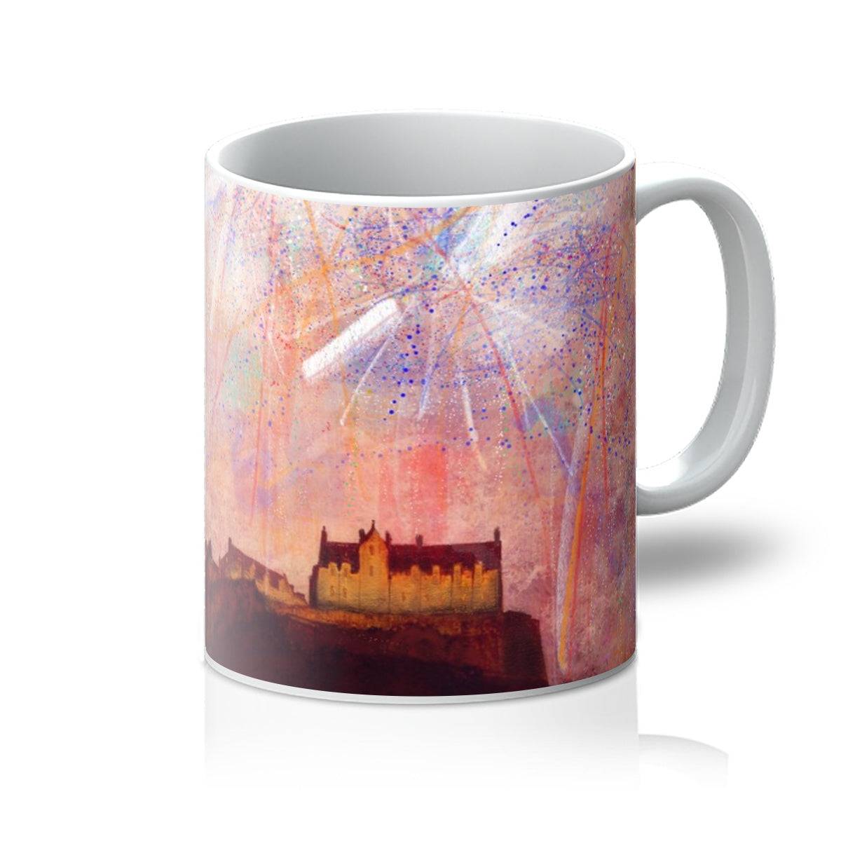 Edinburgh Castle Fireworks Art Gifts Ceramic Mug
