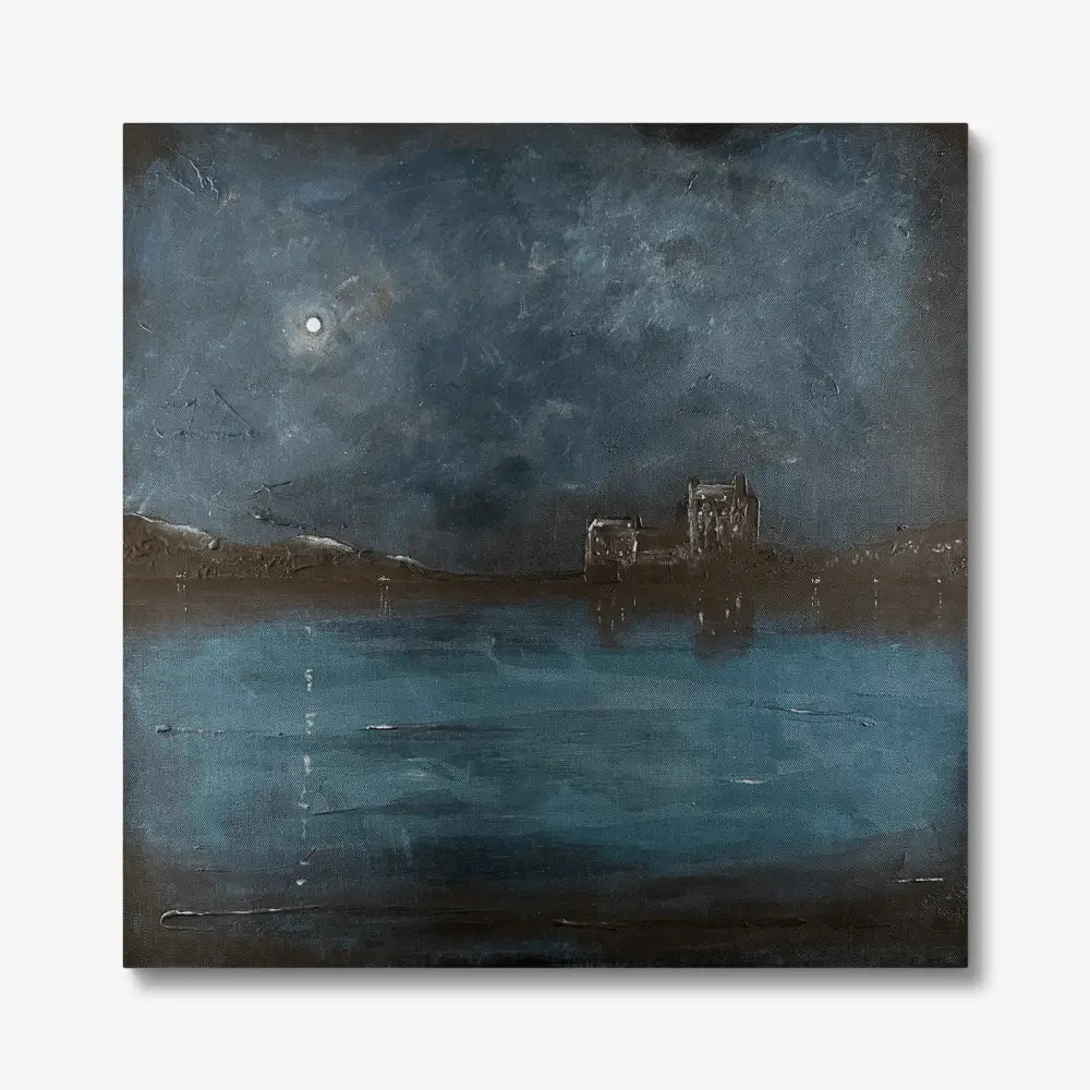 Eilean Donan Castle Twilight - Scottish Available Original Paintings - Historic & Iconic Art Gallery Scotland