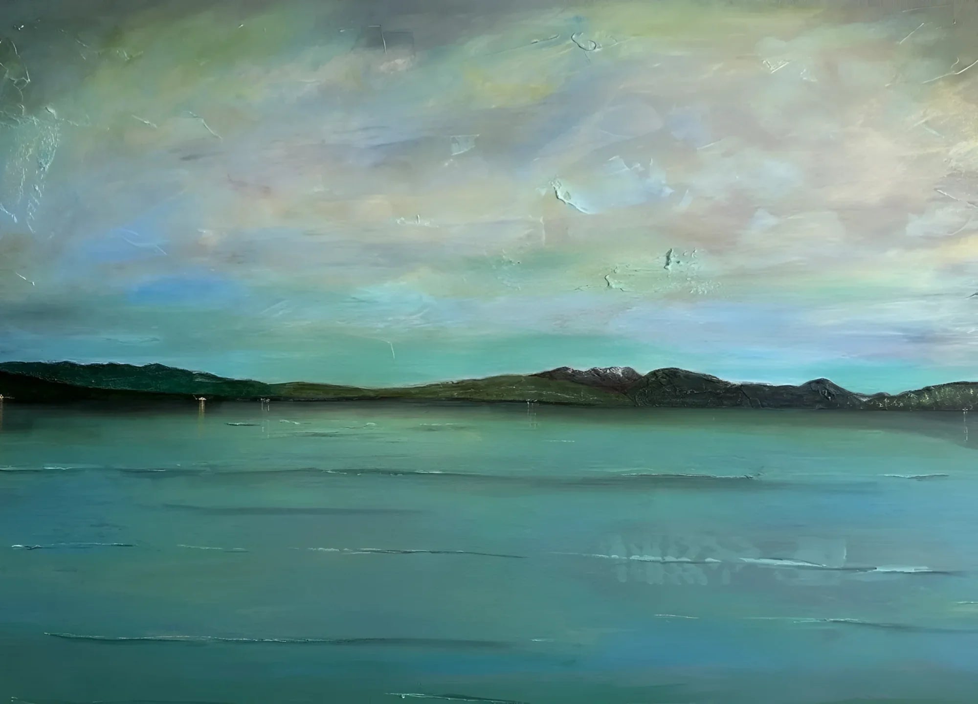 An Emerald Loch Lomond Original Painting - Scottish Artist Lochs & Mountains Art Gallery Scotland