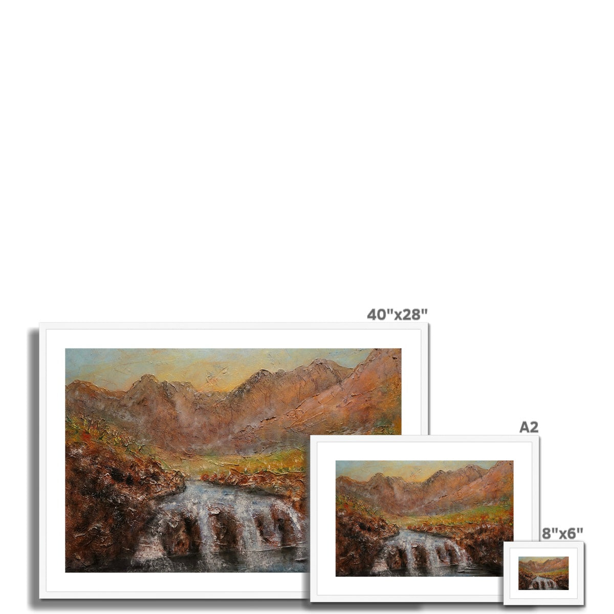 Fairy Pools Dawn Framed & Mounted Print