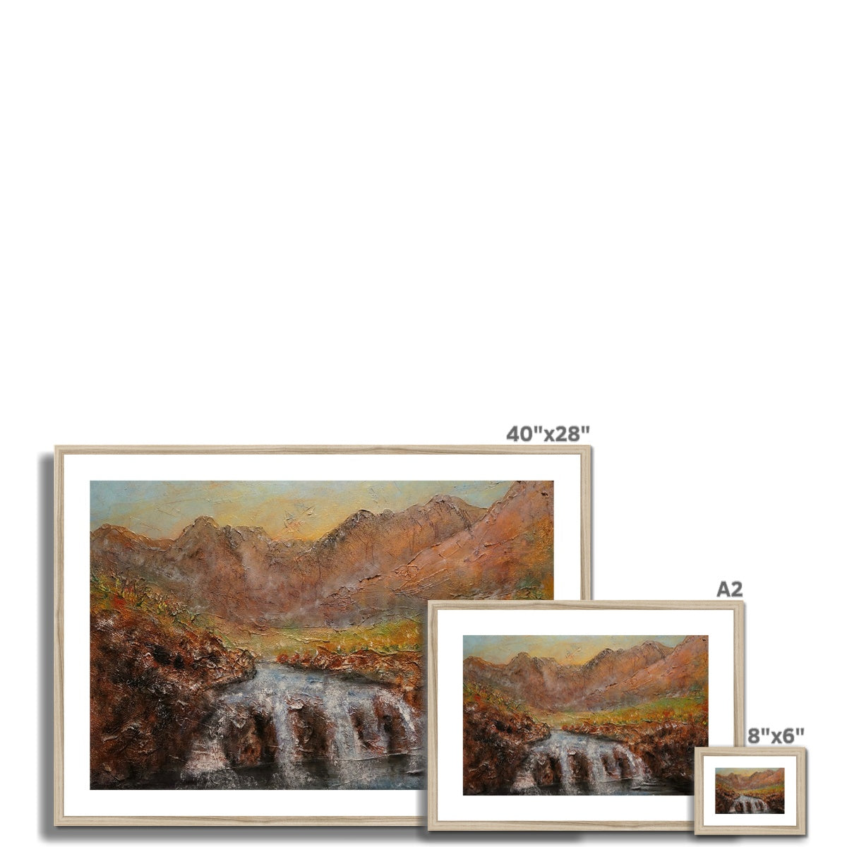 Fairy Pools Dawn Framed & Mounted Print