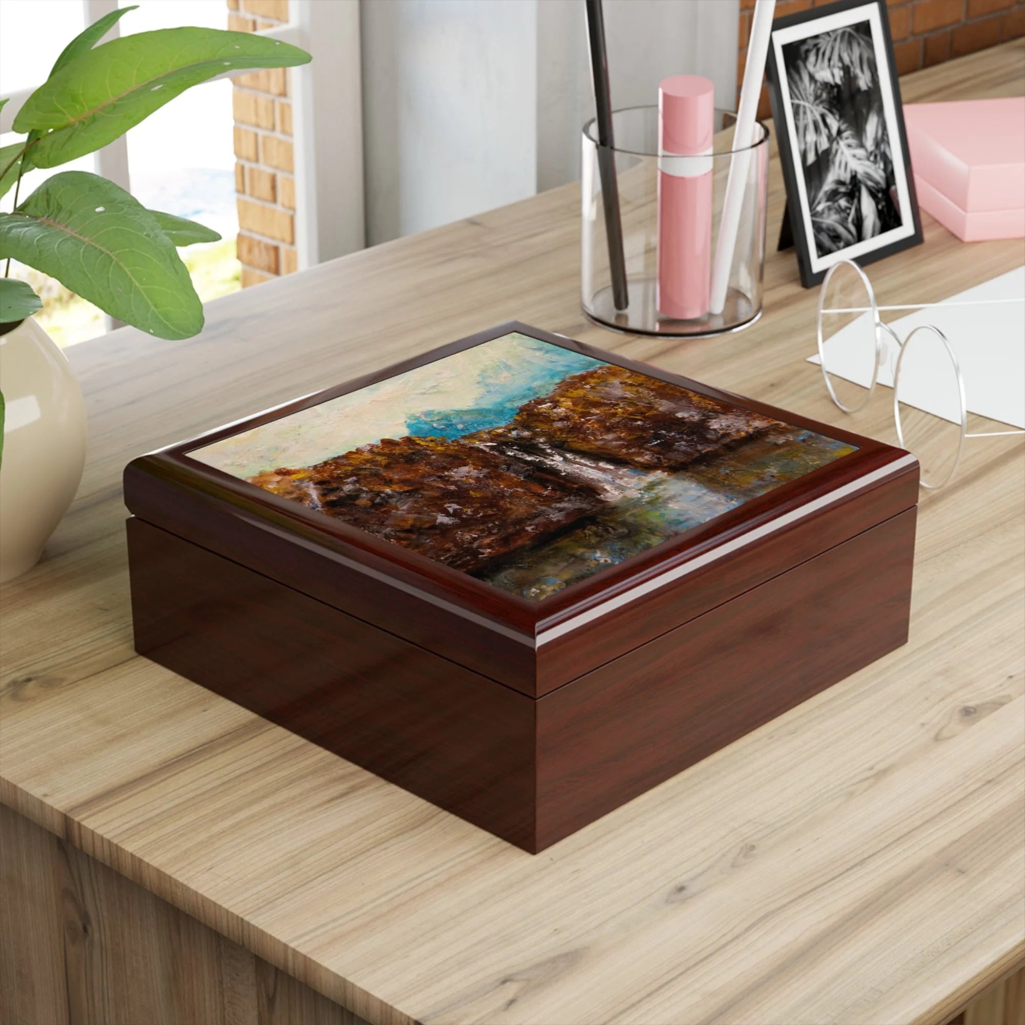 The Fairy Pools Skye | Jewellery Box | Scotland - Art Gallery Worldwide Shipping Rectangular Wooden Keepsake Paintings | Prints | Gifts