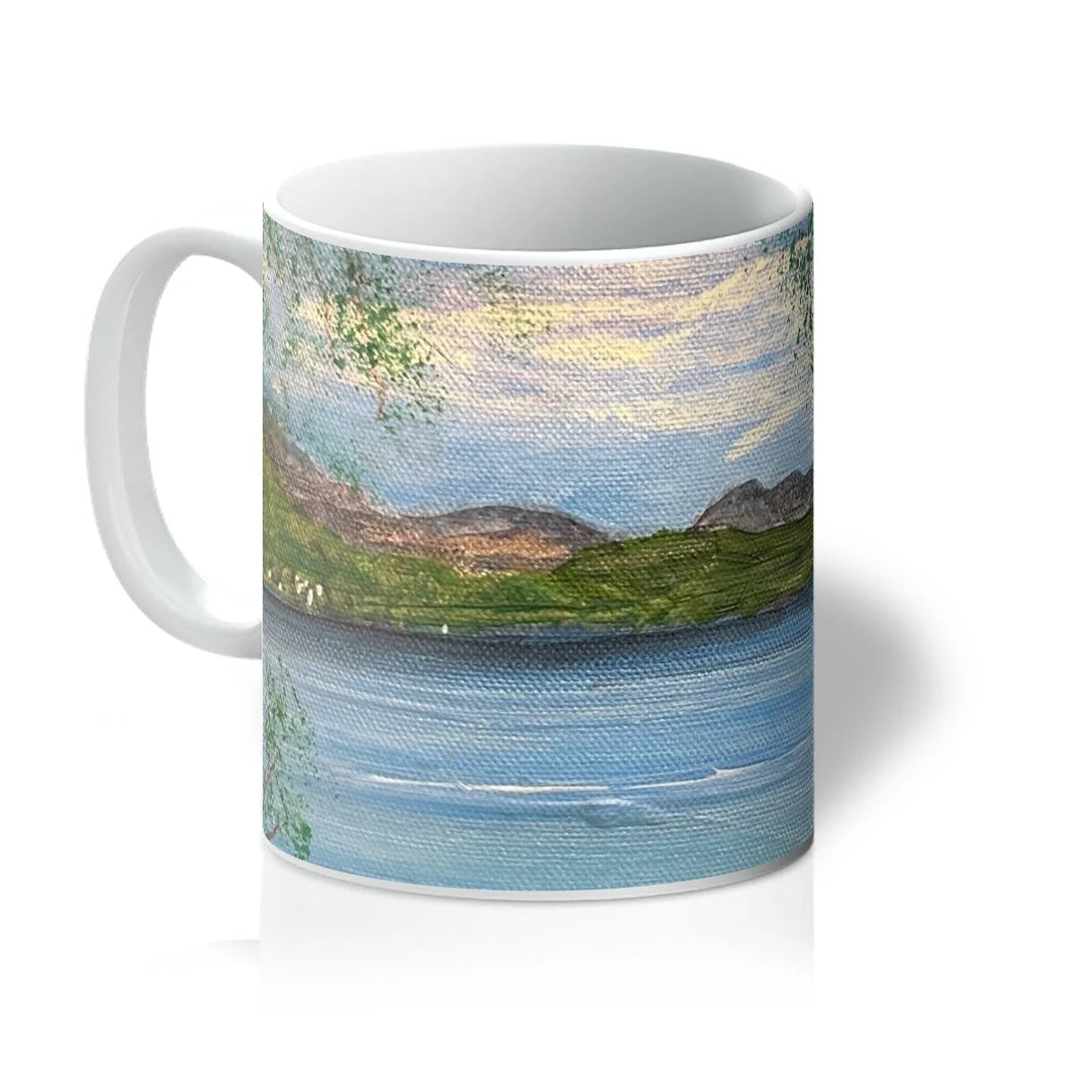 Firkin Point Loch Lomond Mug - Lochs & Mountains Art Gallery Scotland Worldwide Shipping Scottish and Paintings Prints by Artist Hunter