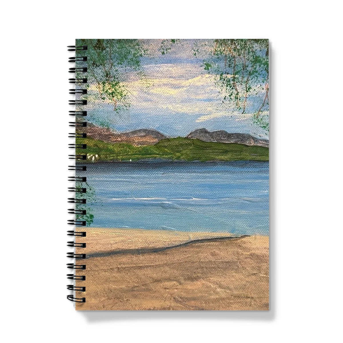 Firkin Point Loch Lomond Notebook - Lochs & Mountains Art Gallery Scotland Worldwide Shipping Scottish and Paintings Prints by Artist Hunter