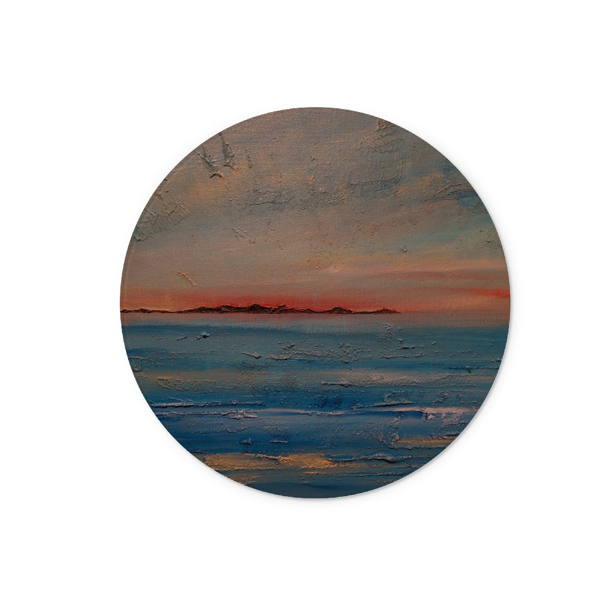 Gigha Sunset Glass Chopping Board.