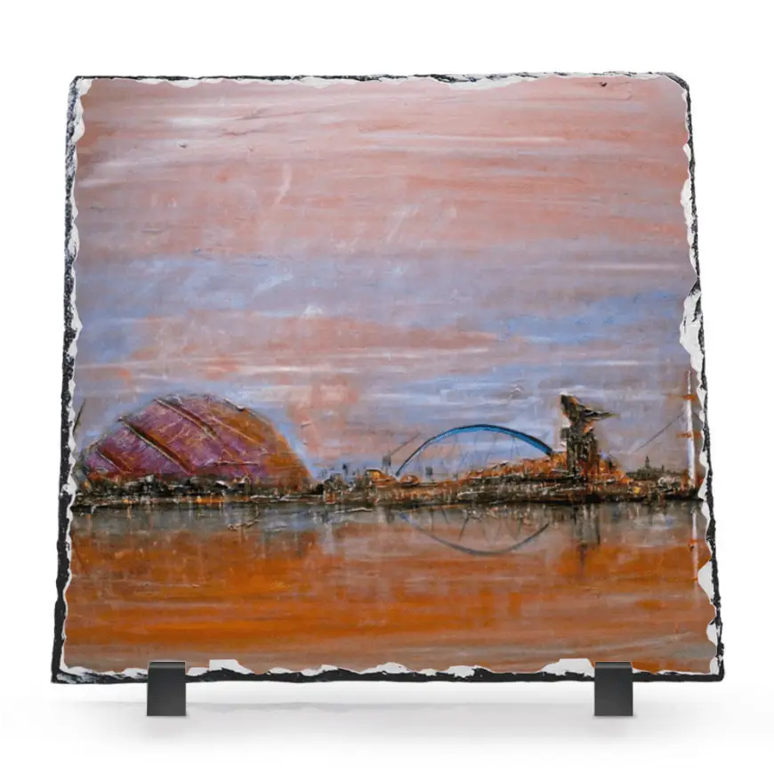 Glasgow Harbour Slate Art