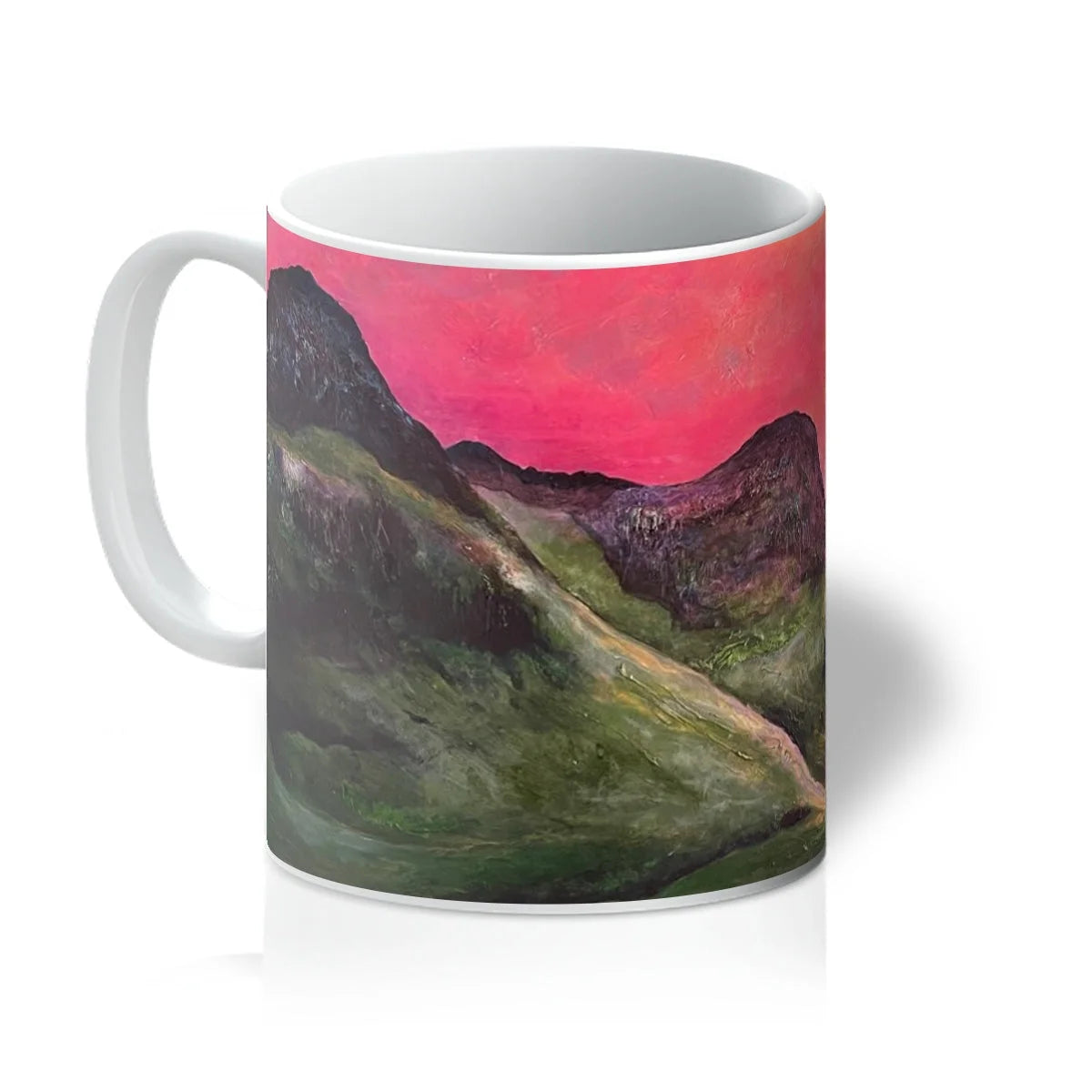 Into the Glencoe Dusk Mug - Art Gallery Scotland Worldwide Shipping Paintings | Prints | Gifts
