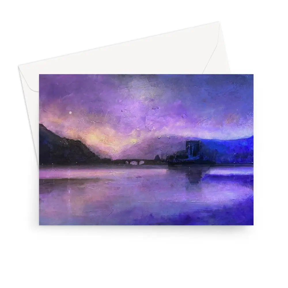 Kevin Hunter eilean donan Moonset Greeting Card