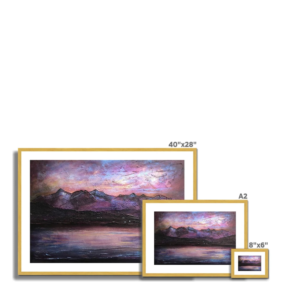 Last Skye Light Antique Framed & Mounted Print - Art Gallery Scotland Worldwide Shipping Paintings | Prints | Gifts from by Scottish Artist