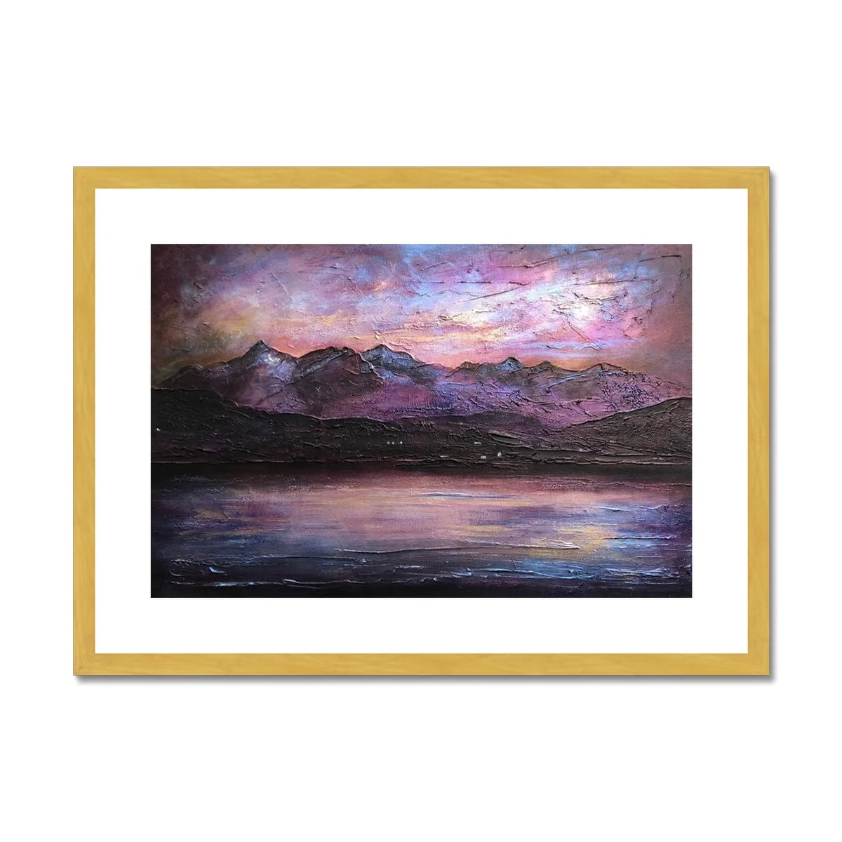 Last Skye Light Antique Framed & Mounted Print - Art Gallery Scotland Worldwide Shipping Paintings | Prints | Gifts from by Scottish Artist