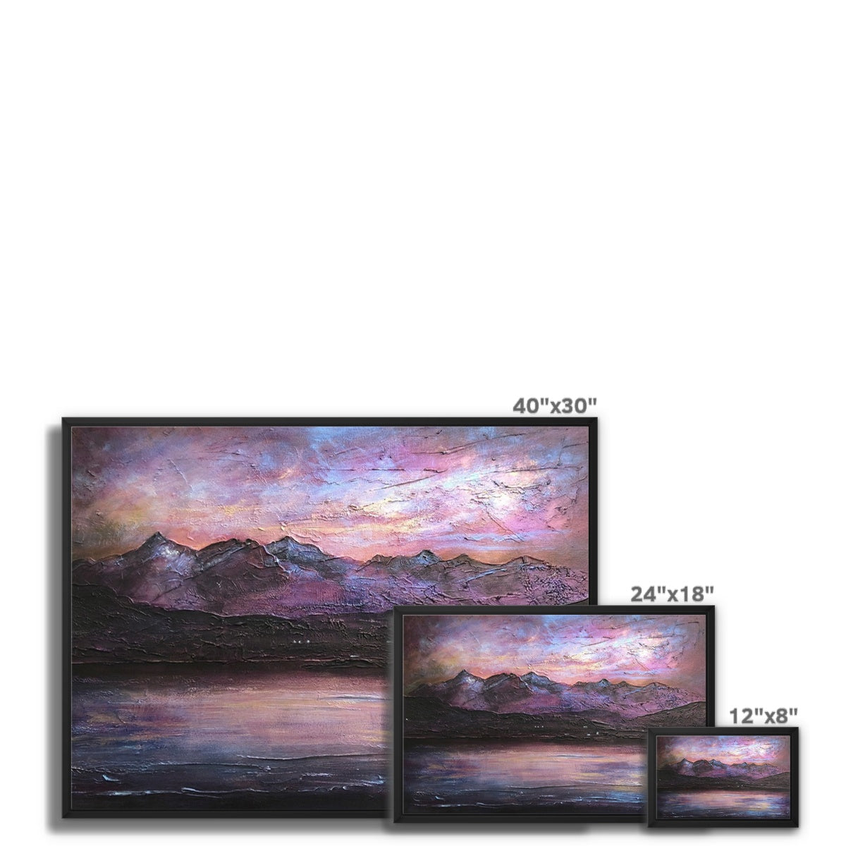 Last Skye Light Framed Canvas