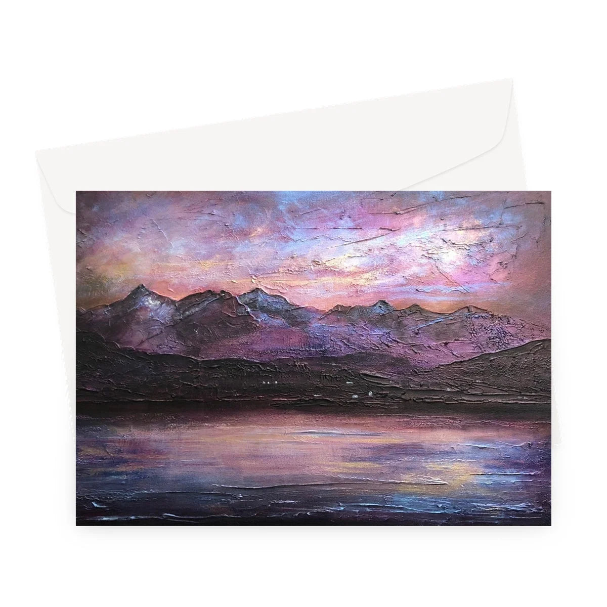 Last Skye Light Greeting Card - Art Gallery Scotland Worldwide Shipping Paintings | Prints | Gifts