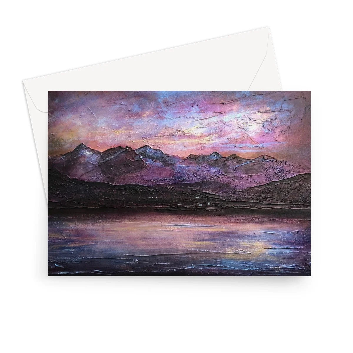 Last Skye Light Greeting Card - Art Gallery Scotland Worldwide Shipping Paintings | Prints | Gifts