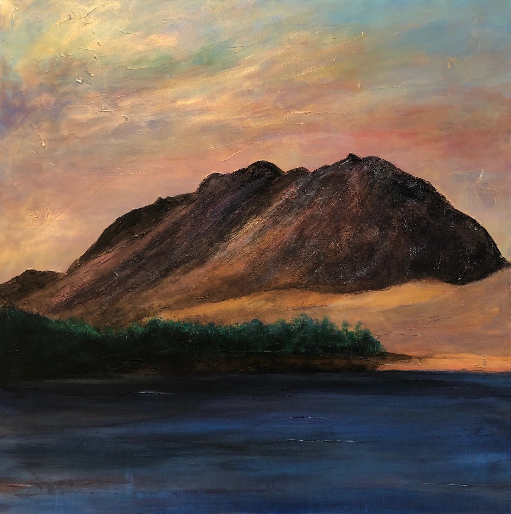 Liathach Glen Torridon Original Painting - Scottish Artist Lochs & Mountains Art Gallery Scotland