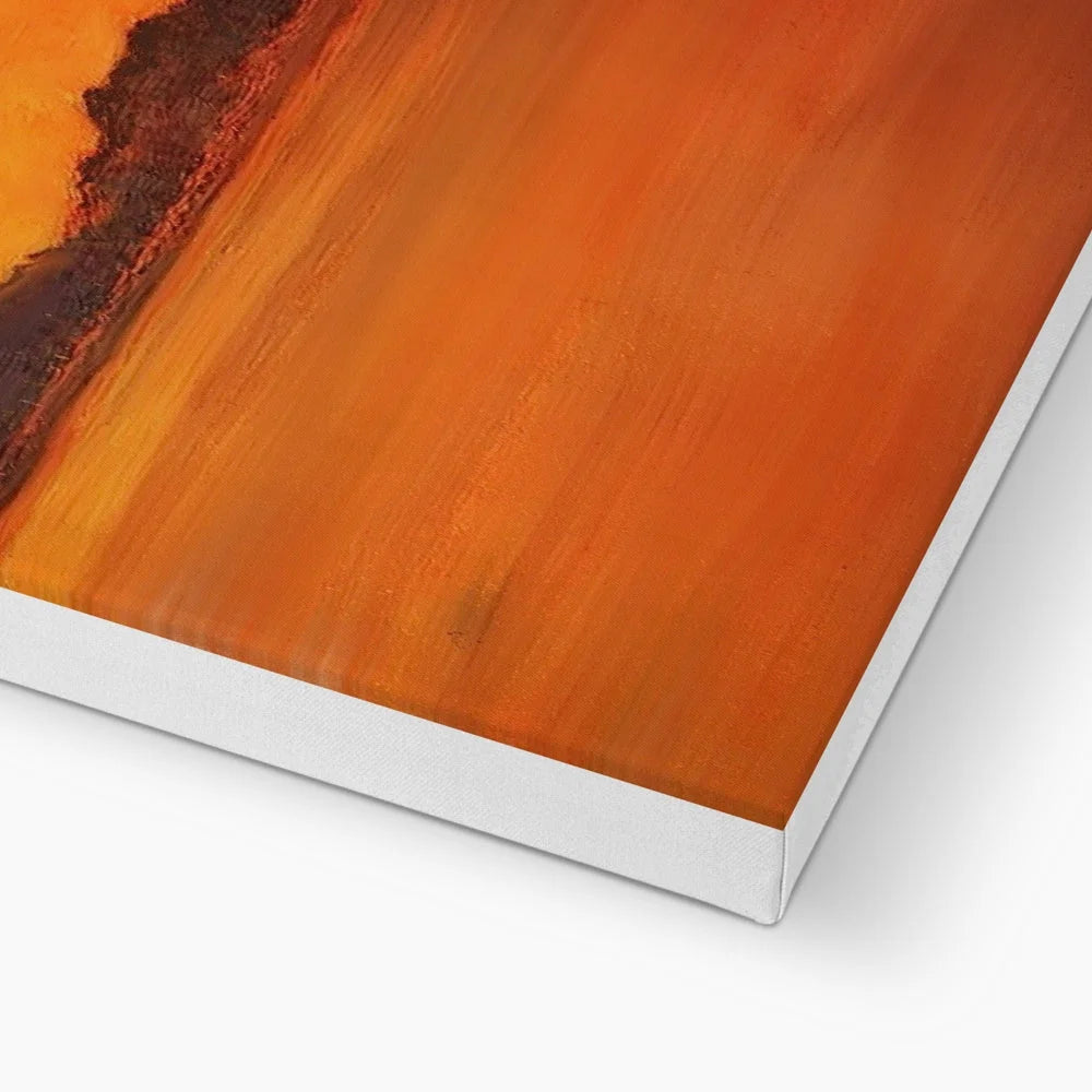 Loch Fyne Sunset Original Landscape Painting on Canvas - Lochs & Mountains Art Gallery Scotland Worldwide Shipping Scottish and Paintings