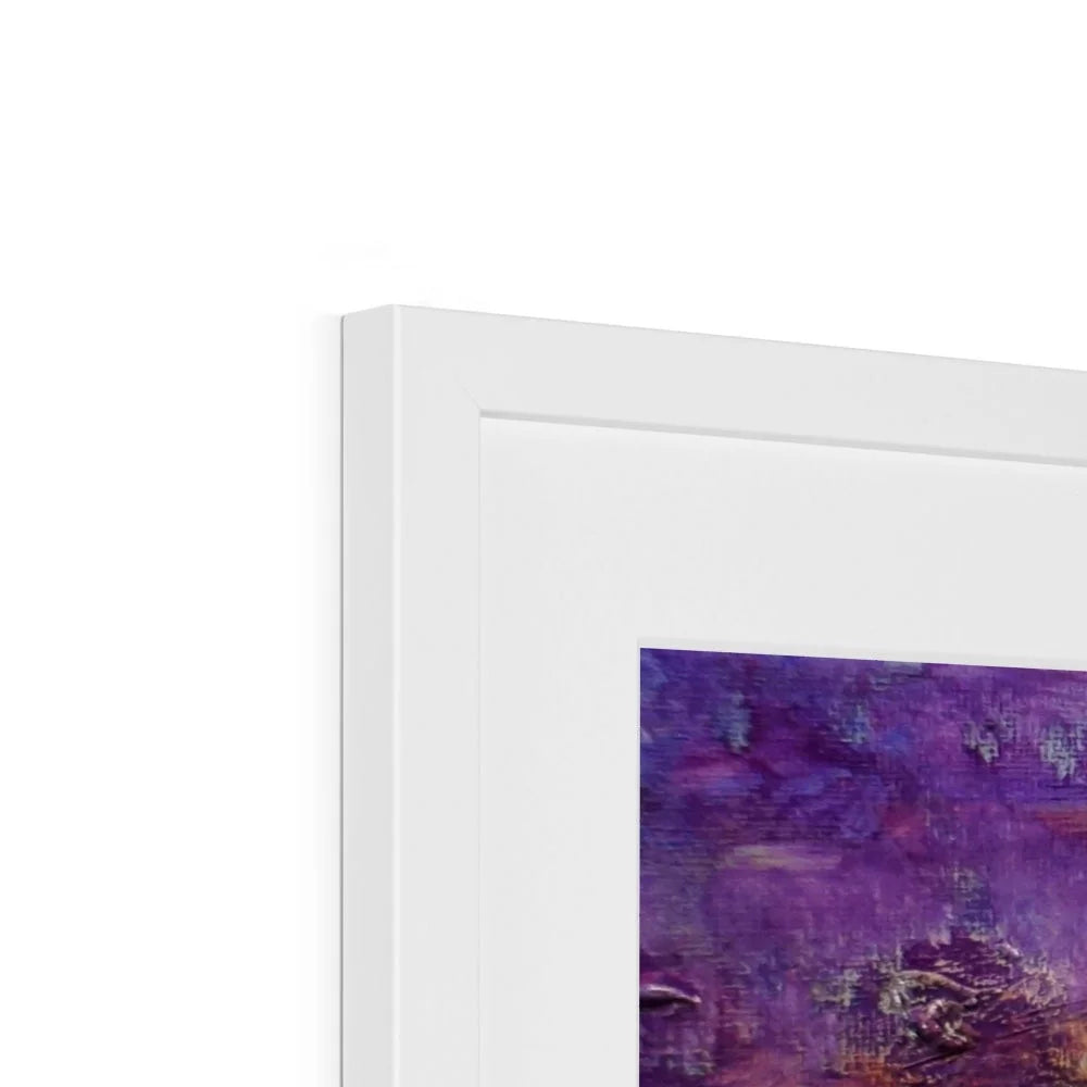 Loch Leven Sunset Framed & Mounted Print - Glencoe Art Gallery Scotland Worldwide Shipping Paintings | Prints | Gifts from by Scottish