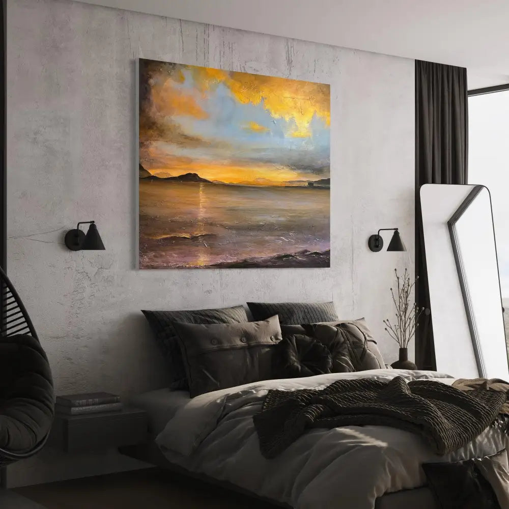 Loch Linnhe Sunset - Scottish Statement Interior Wall Art - Lochs & Mountains Gallery Scotland