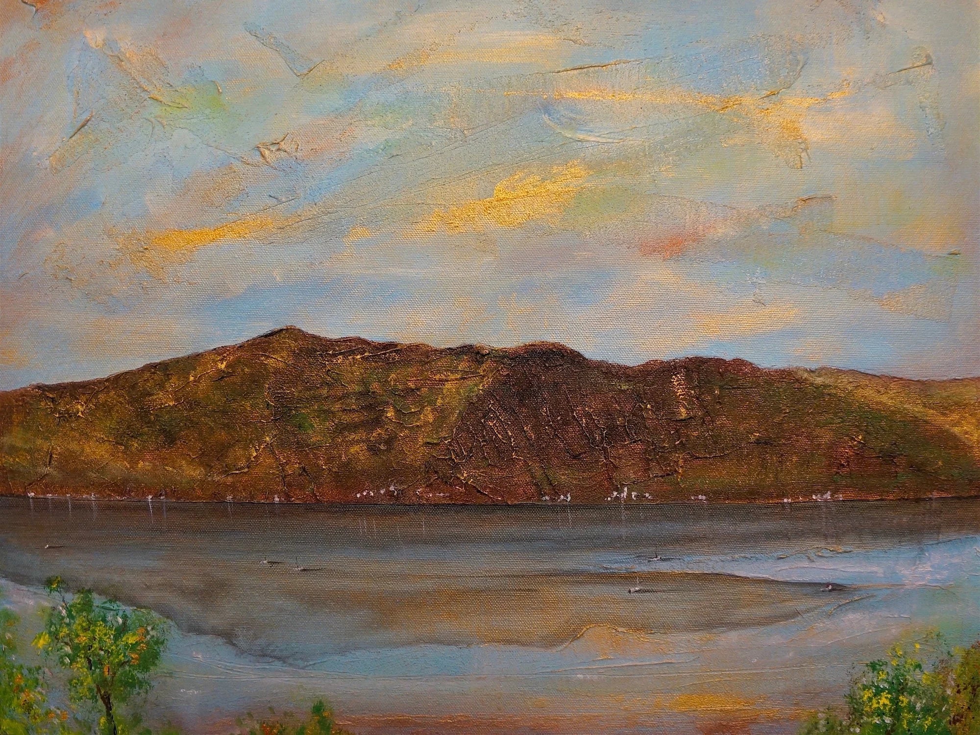 Lochgoilhead Original Painting - Scottish Artist Lochs & Mountains Art Gallery Scotland