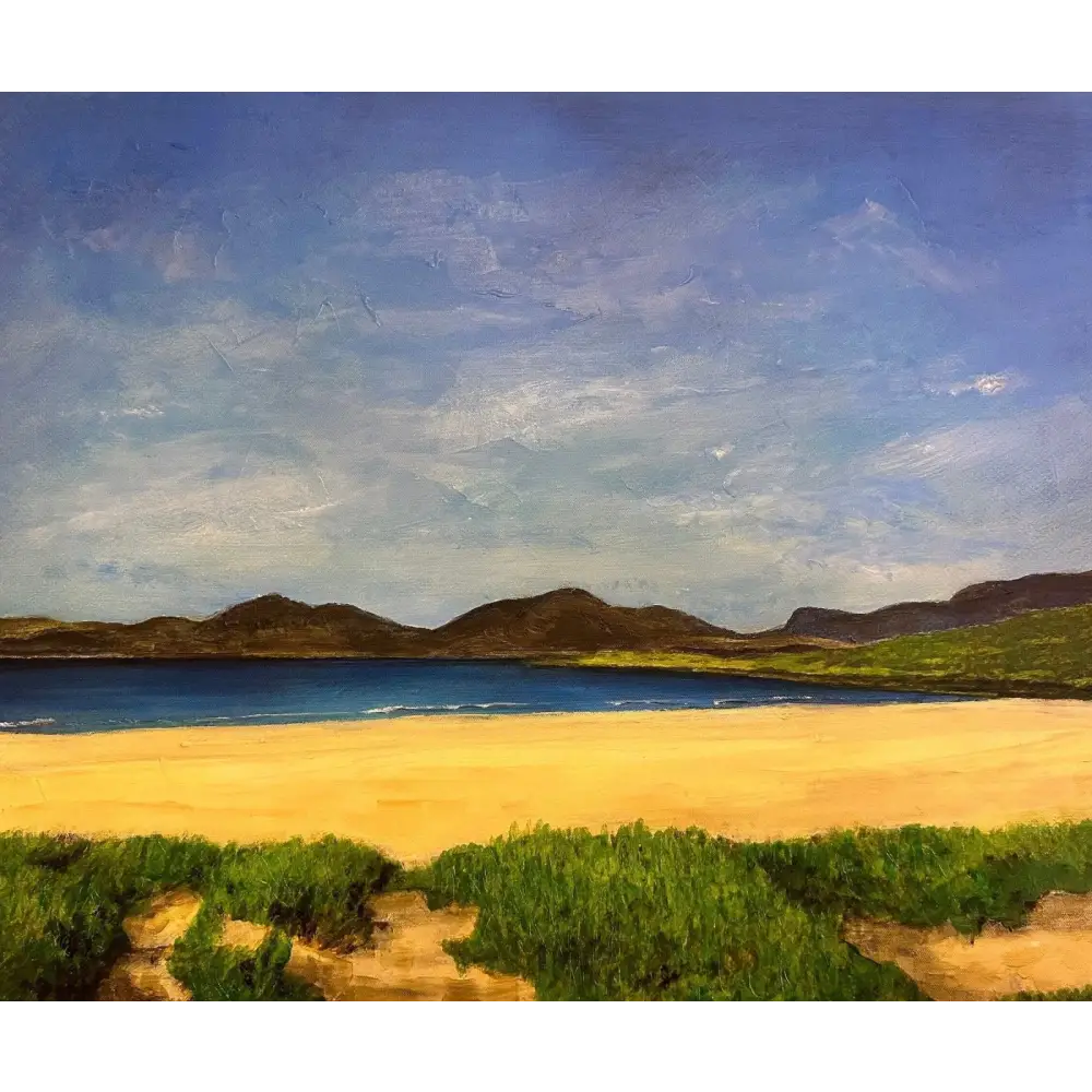 Luskentyre Beach Harris - Scottish Available Original Paintings - Hebridean Islands Art Gallery Scotland
