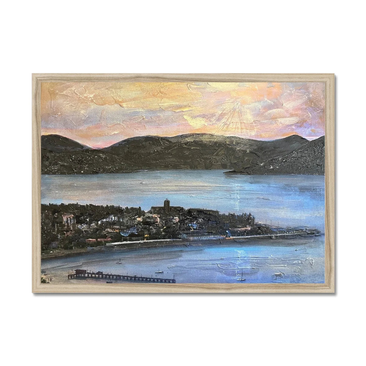 From Lyle Hill Framed Print - River Clyde Art Gallery Scotland Worldwide Shipping Scottish Artist Fine Prints and Paintings Collection