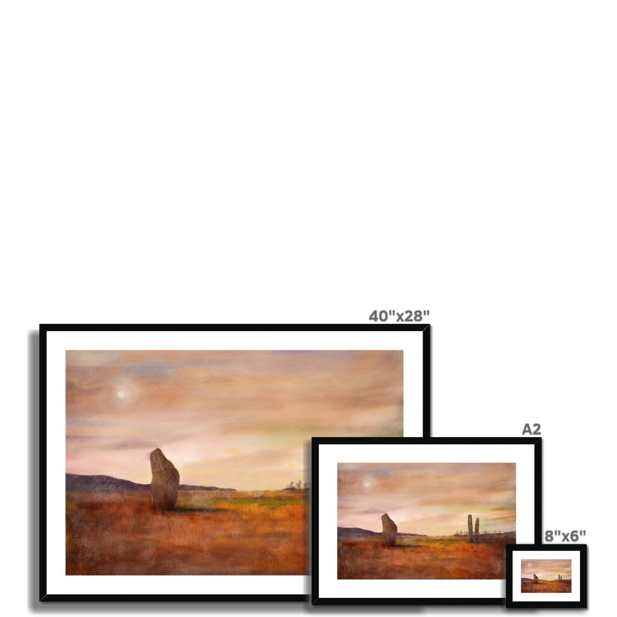 Machrie Moor Moonlight Framed & Mounted Print