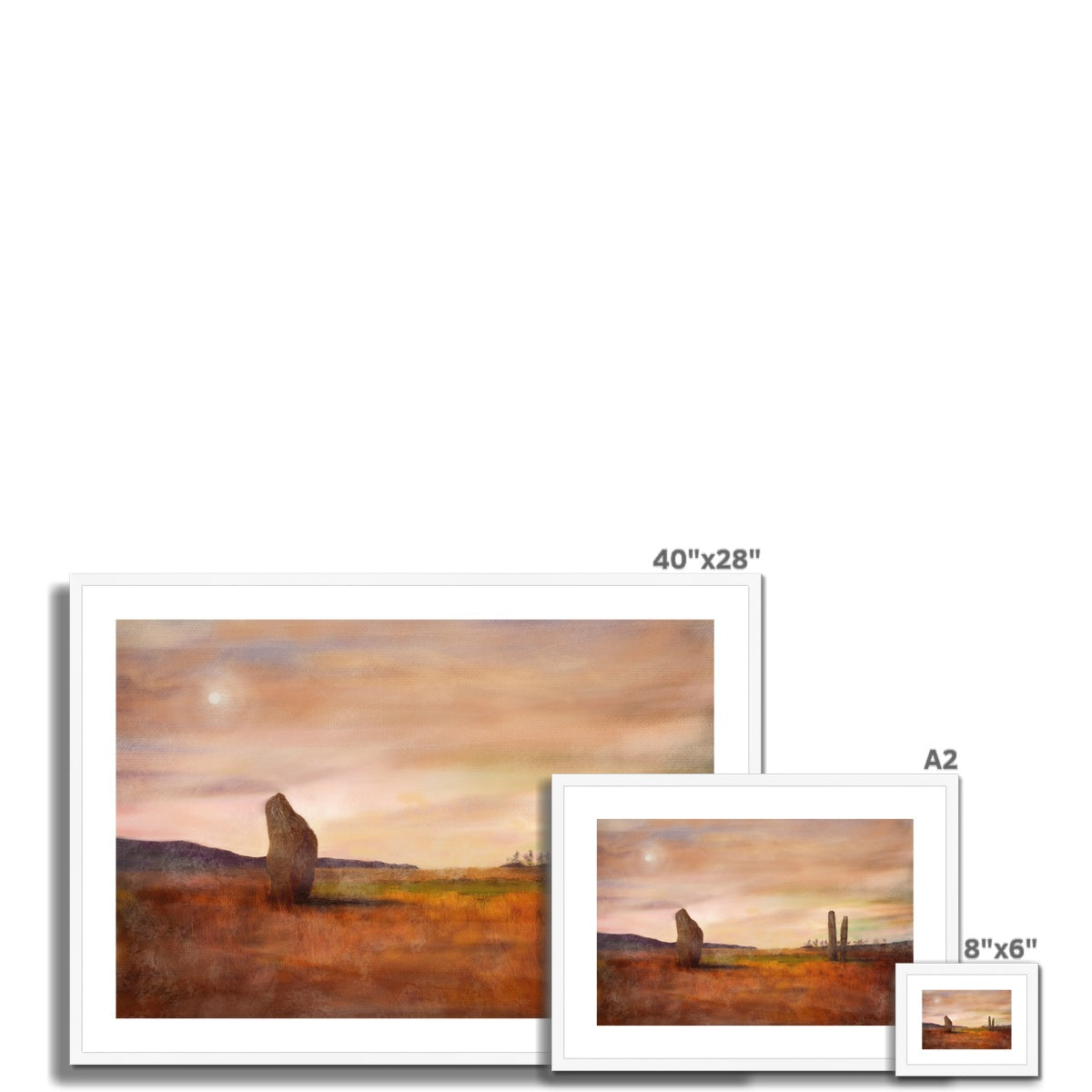 Machrie Moor Moonlight Framed & Mounted Print