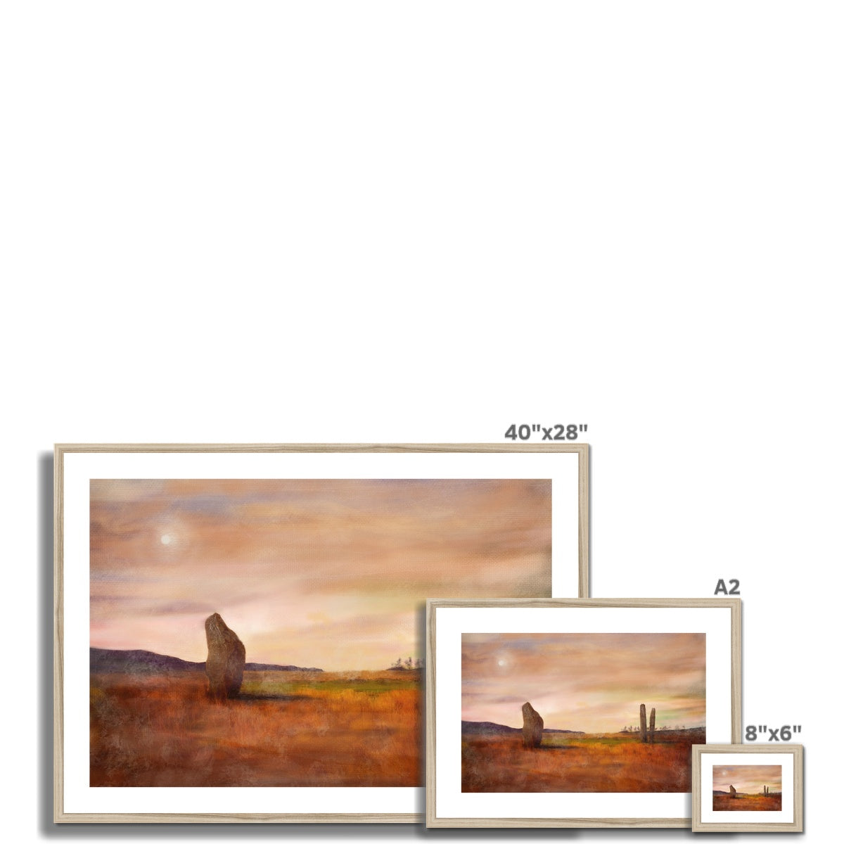 Machrie Moor Moonlight Framed & Mounted Print