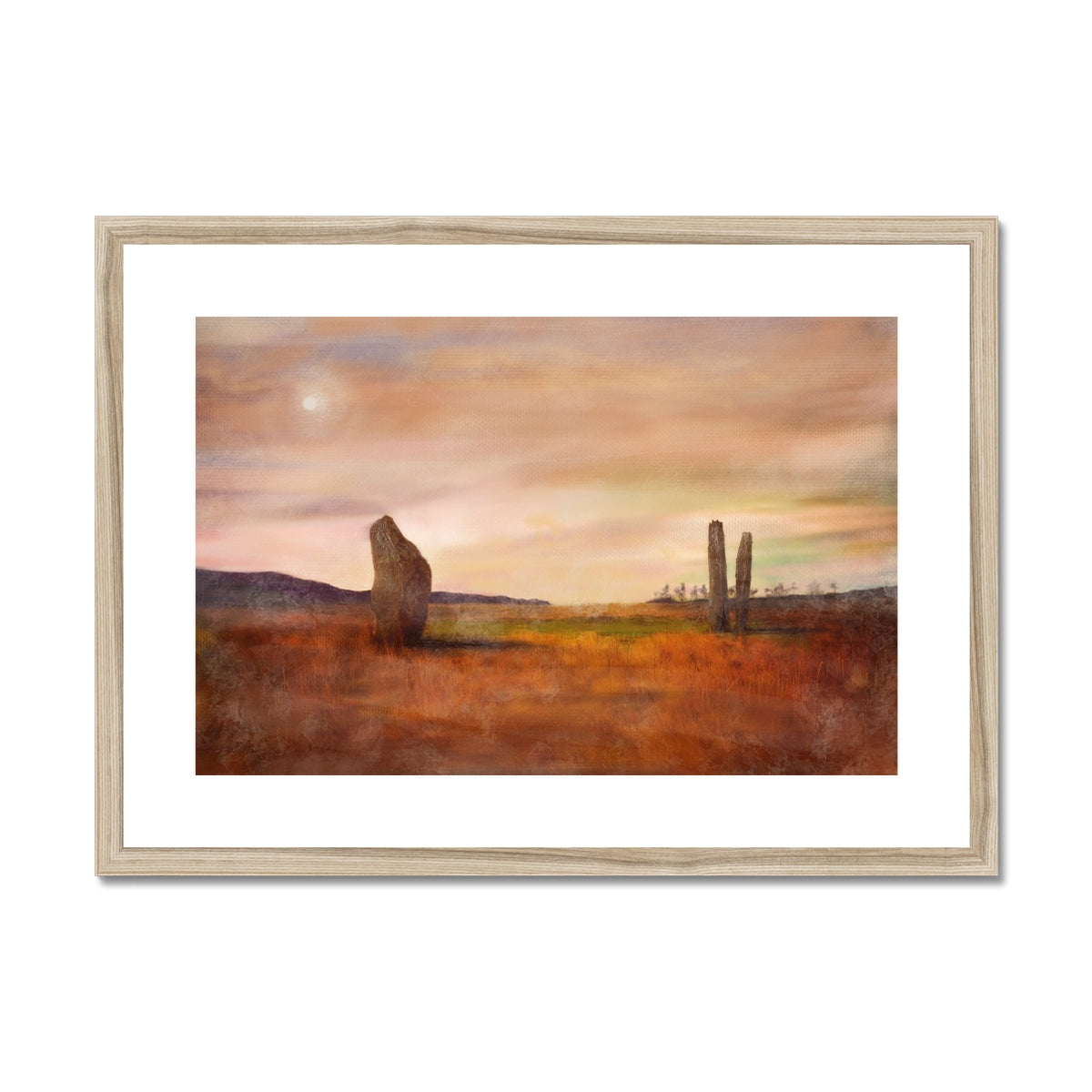 Machrie Moor Moonlight Framed & Mounted Print