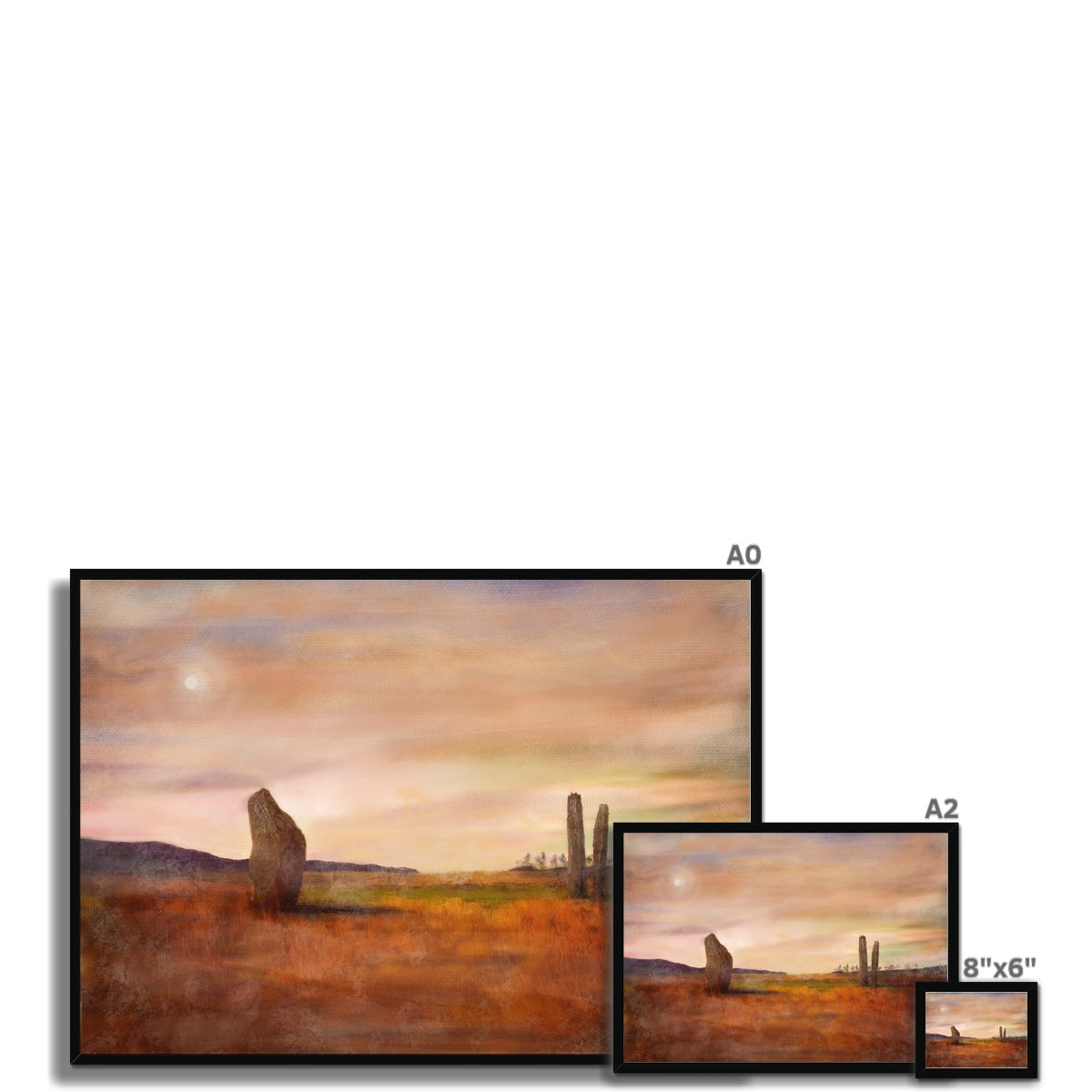 Machrie Moor Moonlight Framed Print