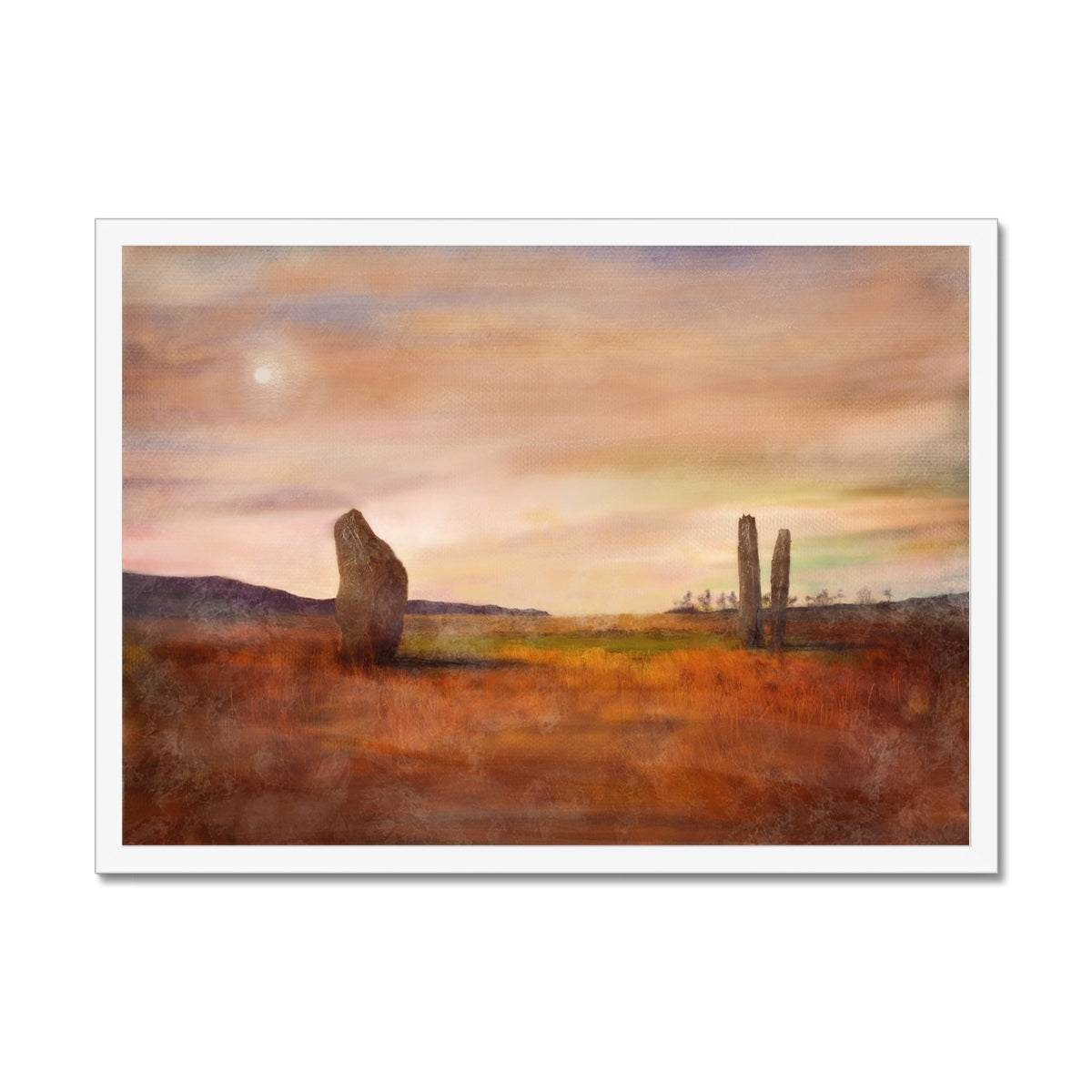 Machrie Moor Moonlight Framed Print