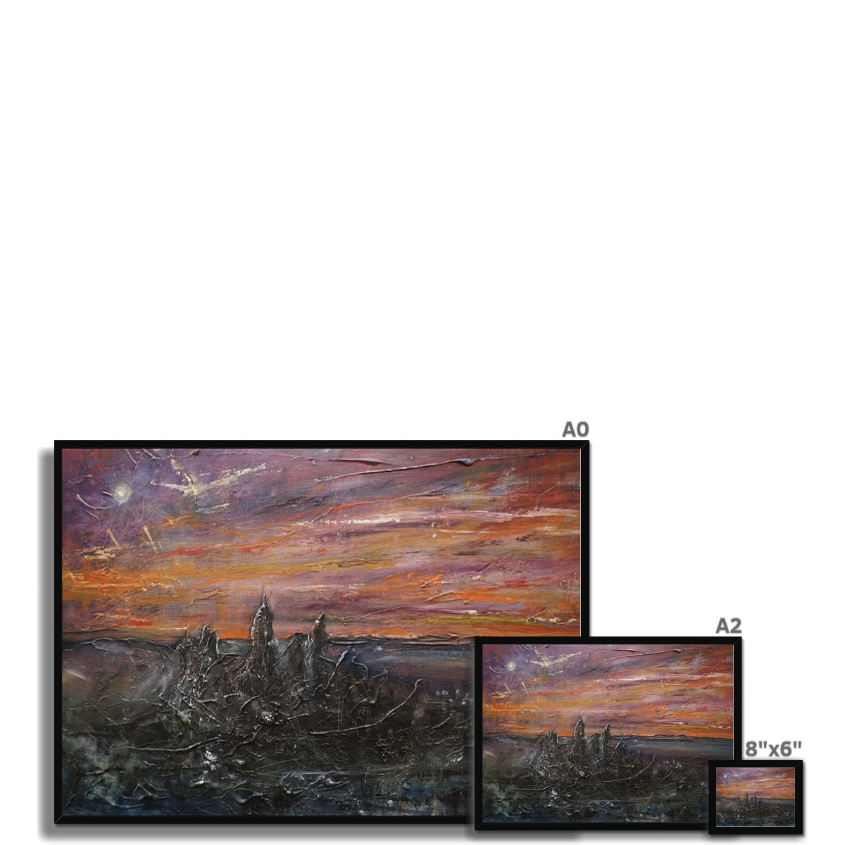 Moonlit Storr Skye Framed Print