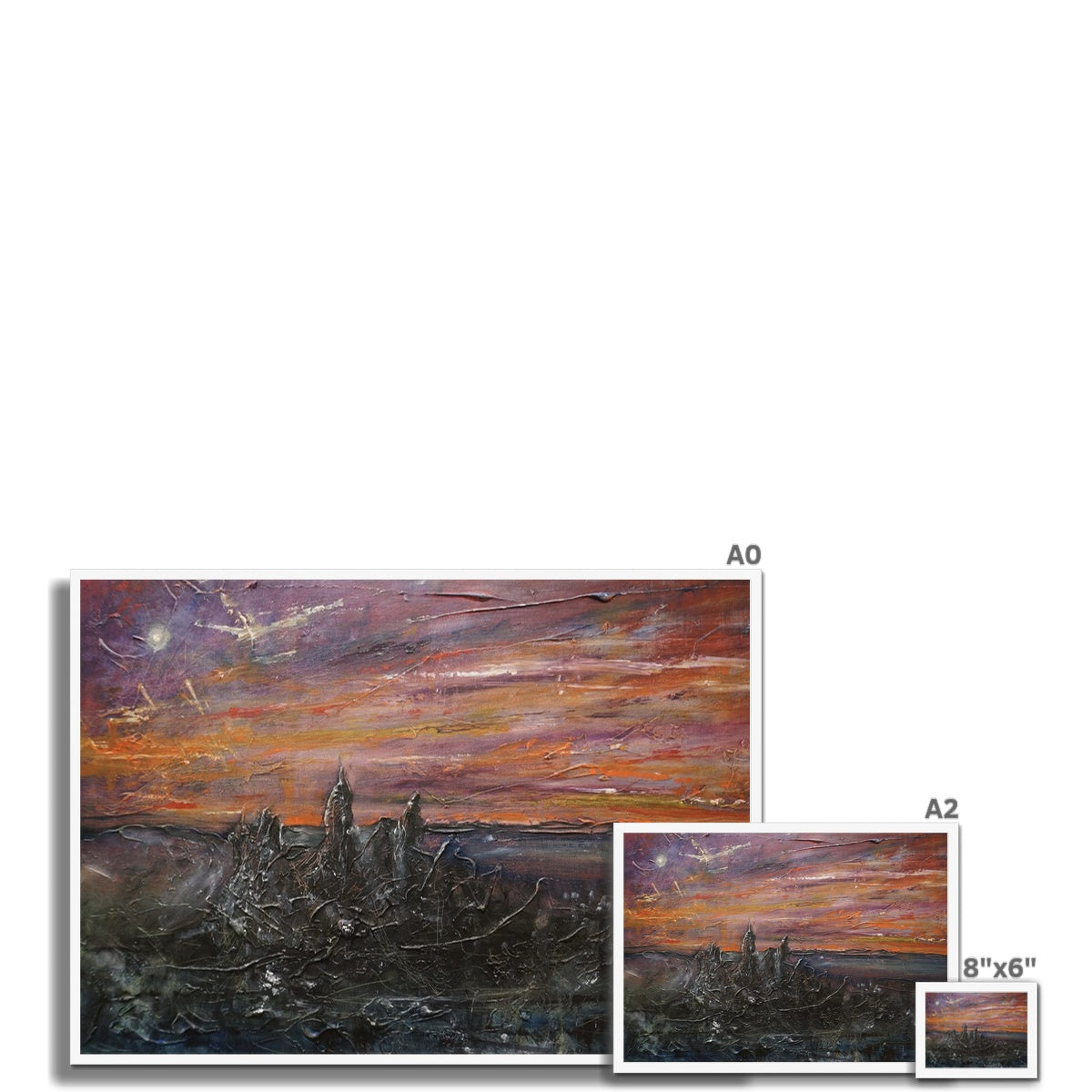 Moonlit Storr Skye Framed Print
