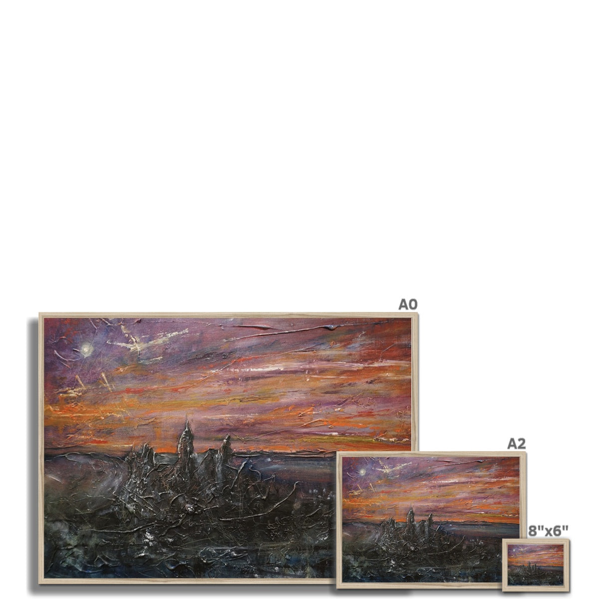 Moonlit Storr Skye Framed Print
