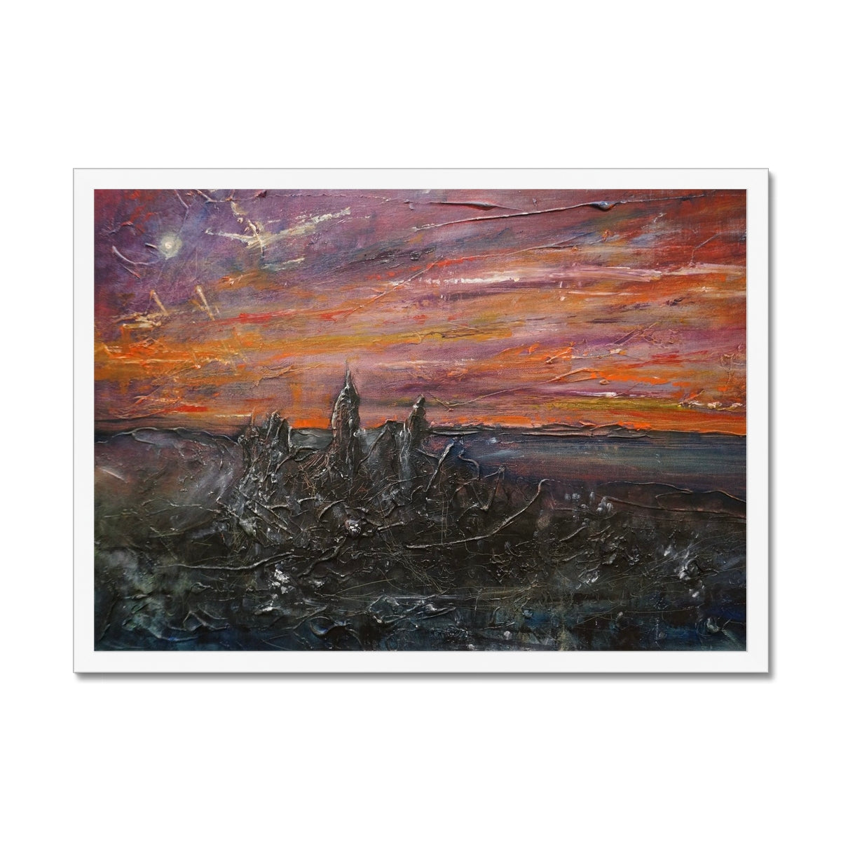 Moonlit Storr Skye Framed Print