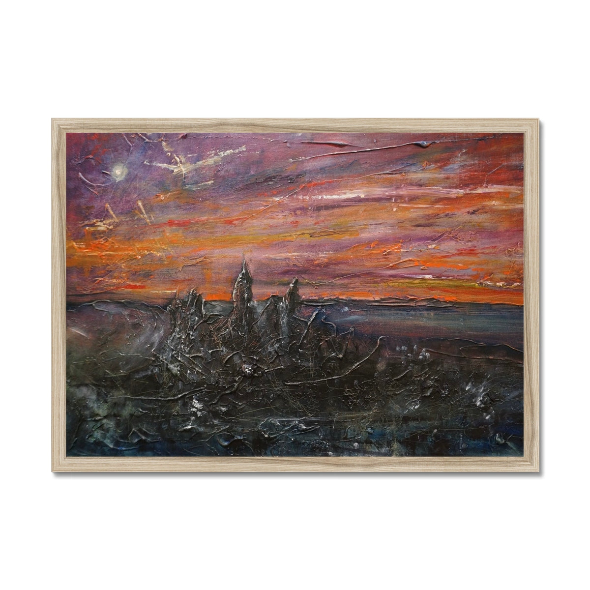 Moonlit Storr Skye Framed Print